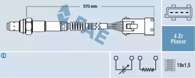 Система очистки ОГ FAE для PEUGEOT 306 Кабриолет (7D, N3, N5) 1.6