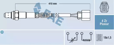 Датчик / зонд FAE для HONDA ACCORD V (CC, CD) 2.0 i S