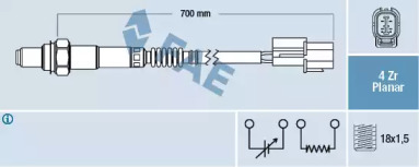 Датчик / зонд FAE для HONDA JAZZ II (GD_, GE3, GE2) 1.3 (GD1)