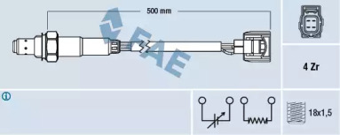 Выхлопная система FAE для DODGE CARAVAN (RG_) 2.4