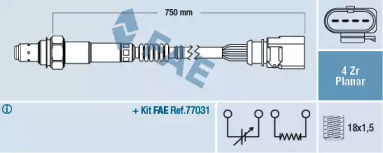 Лямбда-регулирование FAE для VW MULTIVAN V (7HM, 7HN, 7HF, 7EF, 7EM, 7EN) 3.2 V6