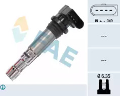 Система зажигания / накаливания FAE для VW BORA Variant (1J6) 1.4 16V