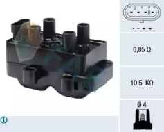 Катушка зажигания / элемент катушки зажигания FAE для DACIA DOKKER Express 1.6 LPG