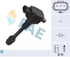 Катушка зажигания / элемент катушки зажигания FAE для NISSAN TEANA I (J31) 2.0