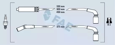 Свечной кабель / соединительные элементы FAE для CHEVROLET LACETTI (J200) 1.4 16V