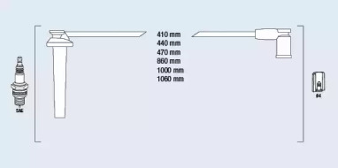 Свечной кабель / соединительные элементы FAE для FORD MONDEO III Turnier (BWY) 2.5 V6 24V
