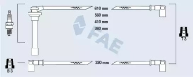 Свечной кабель / соединительные элементы FAE для NISSAN SUNNY III Liftback (N14) 1.6 i