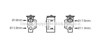 Кондиционер AVA QUALITY COOLING для AUDI A4 Avant (8K5, B8) 2.0 TDI quattro