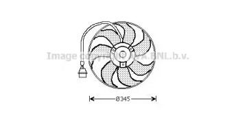 Вентилятор AVA QUALITY COOLING для VW BORA Variant (1J6) 2.3 V5