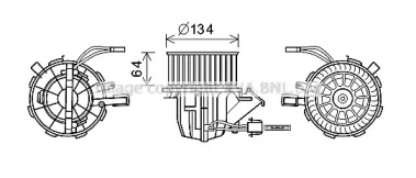 Двигатель вентилятор AVA QUALITY COOLING для AUDI A4 Avant (8K5, B8) 2.0 TDI quattro