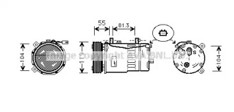 Кондиционер AVA QUALITY COOLING для VW BORA Variant (1J6) 2.3 V5