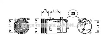 Кондиционер AVA QUALITY COOLING для VW BORA Variant (1J6) 1.4 16V