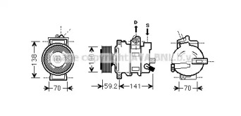 Кондиционер AVA QUALITY COOLING для AUDI A4 Avant (8K5, B8) 2.0 TDI quattro