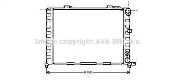 Водяной / масляный радиатор AVA QUALITY COOLING для ALFA ROMEO 164 (164_) 3.0 24V (164.K1)