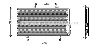 Конденсатор AVA QUALITY COOLING для ALFA ROMEO 146 (930_) 1.7 i.e. 16V (930.B1)