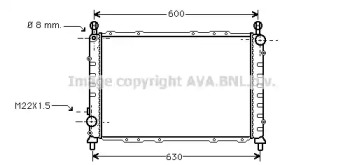 Водяной / масляный радиатор AVA QUALITY COOLING для ALFA ROMEO 146 (930_) 1.7 i.e. 16V (930.B1)