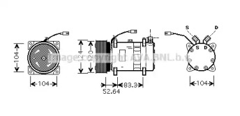Кондиционер AVA QUALITY COOLING для ALFA ROMEO 164 (164_) 2.0 V6 Turbo (164.K3)