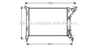 Водяной / масляный радиатор AVA QUALITY COOLING для MINI MINI Кабриолет (R52) Cooper