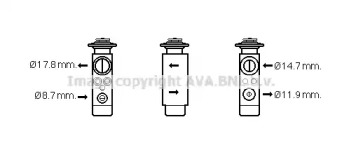 Кондиционер AVA QUALITY COOLING для PEUGEOT 306 Кабриолет (7D, N3, N5) 1.8 16V