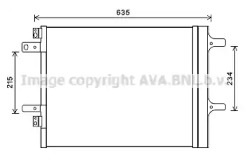 Конденсатор AVA QUALITY COOLING для PEUGEOT 308 SW II 1.6 HDi 92