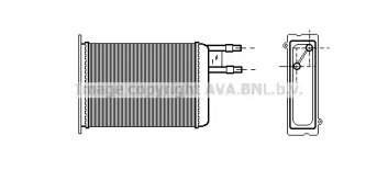 Салонный теплообменник AVA QUALITY COOLING для FIAT DUCATO c бортовой платформой/ходовая часть (230_) 2.5 TDI