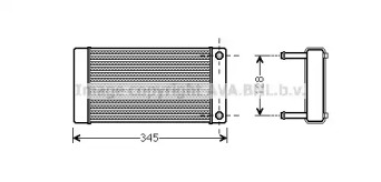 Салонный теплообменник AVA QUALITY COOLING для FIAT DUCATO c бортовой платформой/ходовая часть (230_) 2.5 TDI