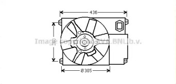 Система охлаждения AVA QUALITY COOLING для FIAT DUCATO c бортовой платформой/ходовая часть (230_) 2.5 TDI