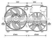Система охлаждения AVA QUALITY COOLING для FIAT DUCATO c бортовой платформой/ходовая часть (230_) 2.5 TDI