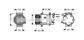 Кондиционер AVA QUALITY COOLING для PEUGEOT 207 CC (WD_) 1.6 16V Turbo