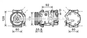 Кондиционер AVA QUALITY COOLING для PEUGEOT 508 SW 2.0 HDi