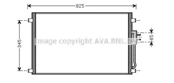 Конденсатор AVA QUALITY COOLING для DODGE CARAVAN (RG_) 3.8 AWD