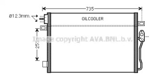 Конденсатор AVA QUALITY COOLING для DODGE JOURNEY 2.4 ECO+