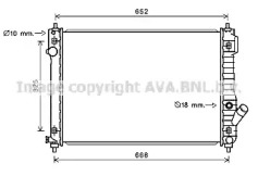 Водяной / масляный радиатор AVA QUALITY COOLING для CHEVROLET AVEO Хэтчбек (T250, T255) 1.4
