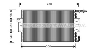 Кондиционер AVA QUALITY COOLING для CHEVROLET BERETTA купе (1_37) 3.1 V6