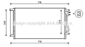 Кондиционер AVA QUALITY COOLING для CHEVROLET EPICA (KL1_) 2.0 D