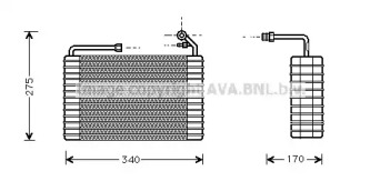 Кондиционер AVA QUALITY COOLING для CHEVROLET BERETTA купе (1_37) 3.1 V6