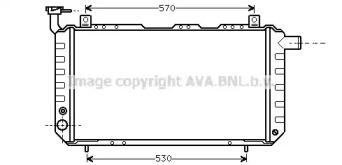 Водяной / масляный радиатор AVA QUALITY COOLING для NISSAN STANZA (T11) 1.8 SGL
