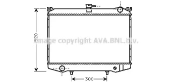 Водяной радиатор AVA QUALITY COOLING для NISSAN PICK UP (D21) 2.5 D 4WD