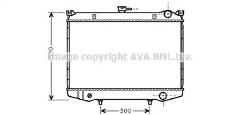 Водяной / масляный радиатор AVA QUALITY COOLING для NISSAN PICK UP (D21) 2.4 i 12V