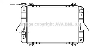 Водяной / масляный радиатор AVA QUALITY COOLING для NISSAN PATROL III/1 Station Wagon (W160) 3.2 D (W160)