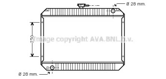 Водяной / масляный радиатор AVA QUALITY COOLING для NISSAN VANETTE Фургон (C22) 1.5