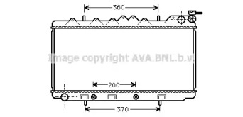 Водяной / масляный радиатор AVA QUALITY COOLING для NISSAN SUNNY III Liftback (N14) 2.0 i 16V