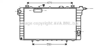 Водяной / масляный радиатор AVA QUALITY COOLING для NISSAN PATROL III/2 Station Wagon (W260) 2.8 TD