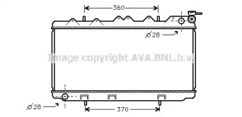 Водяной радиатор AVA QUALITY COOLING для NISSAN SUNNY III Liftback (N14) 1.4 i