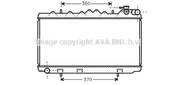 Водяной радиатор AVA QUALITY COOLING для NISSAN SUNNY III Liftback (N14) 2.0 D