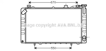 Водяной / масляный радиатор AVA QUALITY COOLING для NISSAN PATROL III/2 Hardtop (K260) 2.8 D