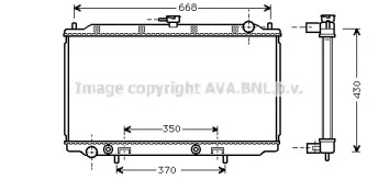 Водяной радиатор AVA QUALITY COOLING для NISSAN PRIMERA Traveller (WP11) 2.0 16V