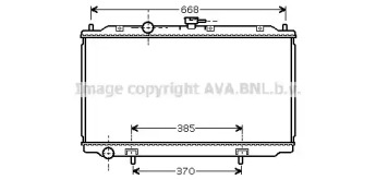 Водяной / масляный радиатор AVA QUALITY COOLING для NISSAN PRIMERA Hatchback (P12) 1.6