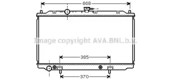 Водяной радиатор AVA QUALITY COOLING для NISSAN PRIMERA Hatchback (P12) 2.0