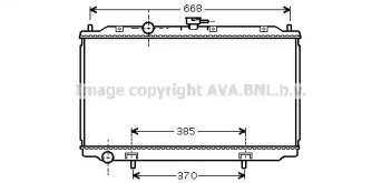 Водяной радиатор AVA QUALITY COOLING для NISSAN PRIMERA Hatchback (P12) 2.0